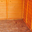 10 x 8 Feet Overlap Dip Treated Apex Shed Double Door No windows