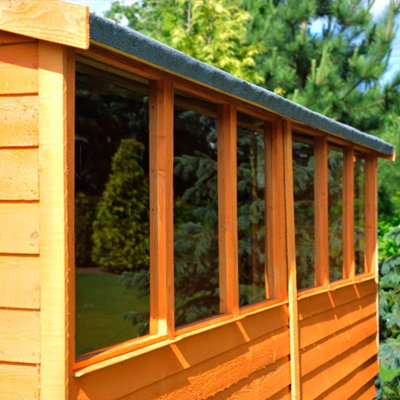 10 x 8 Feet Overlap Double Door Garden Shed - Dip Treated - 3