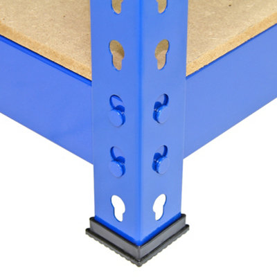 10 x Blue Metal Racking Units 120cm x 45cm x 180cm
