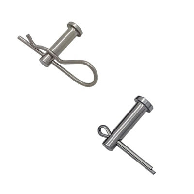 Uxcell Single Hole Clevis Pins - 6mm X 40mm Flat Head 304