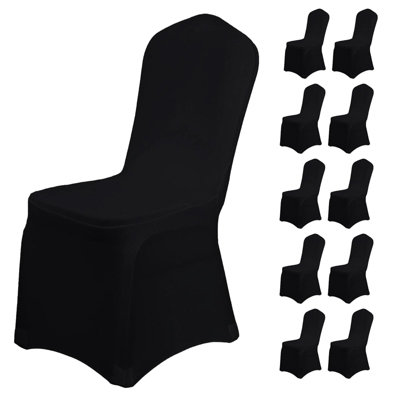 10 x Dining Banquet Chair Cover Stretch Slip Seat Removable Home Banquet  Wedding Party