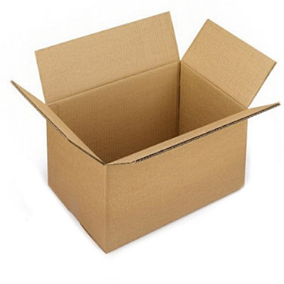 10 x Double Wall 14 x 14 x 14" (356x356x356mm) Strong Cardboard Shipping Boxes For House Moving & Storage