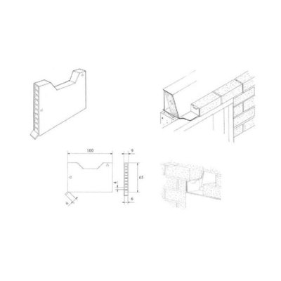 10 x Easy Trim Buff Brick Weep Vents Ventilation for Cavity Walls