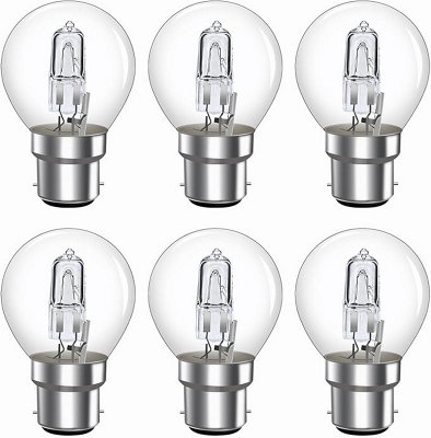 10 x Eveready 20w-25w BC B22 Halogen Golf Light Bulbs