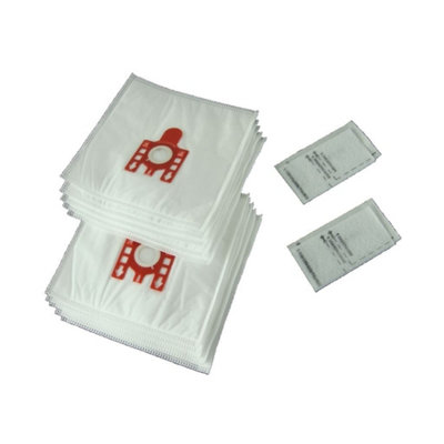 10 X FJM Bags For Miele Type Vacuum Cleaner Hoover Dust Bags & Filters Cat Dog Red Tab by Ufixt