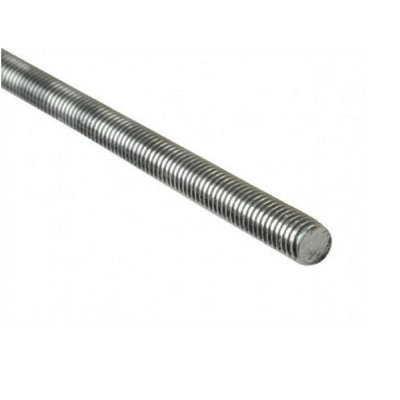 10 x Fully Threaded Steel Studding Bar Metric M8 x 300mm Screwed Rods