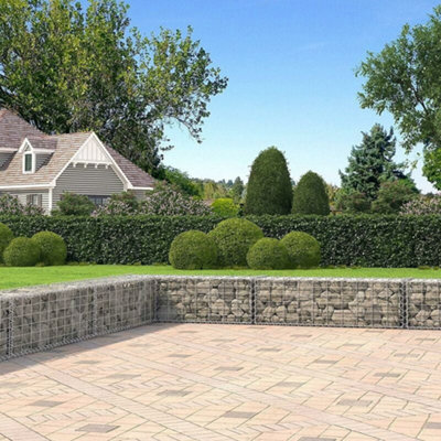 10 x Gabion Stone Wire dia 4mm Mesh size 10 x 5cm Galvanized 100 x 30 x 30cm GGB033 (10 x GGB133)