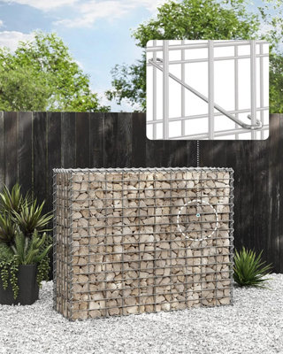 10 x Gabion Stone Wire dia 4mm Mesh size 10 x 5cm Galvanized 100 x 80 x 30cm GGB083 (10 x GGB183) - 4