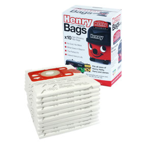 10 x Genuine Numatic Henry & Hetty HEPAFLO Vacuum Cleaner Hoover Bags 604015