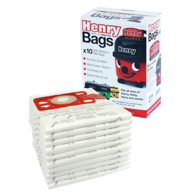 10 x Genuine Numatic NVM1CH Vacuum 604015 Bags Henry XTRA HVX200a HVX ...