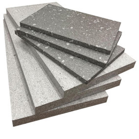 10 x Grey Rigid Polystyrene Foam Sheets 1000x500x50mm Thick EPS70 SDN Slab Insulation Boards