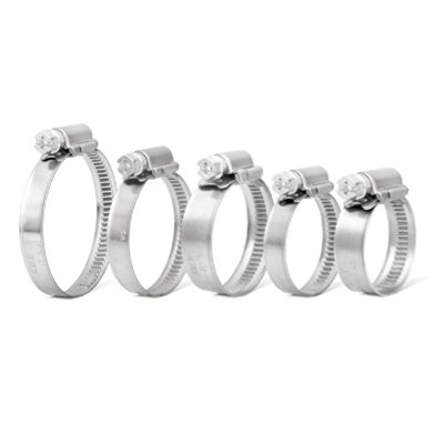 10 x High Grade Worm Drive W1 Coated Hose Clamps