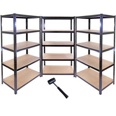 10 x Monster Racking 90cm Black Garage / Utility / Shed Storage Racks ...