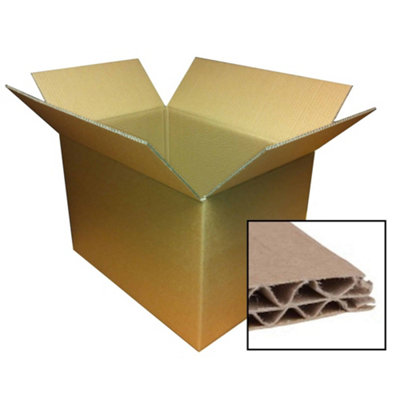 10 x Packing Shipping Mailing Large Heavy Duty Double Wall 22 x 14 x 14" (559x356x356mm) Postal Cardboard Boxes