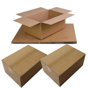 10 x Packing Shipping Mailing Single Wall 350 x 250 x 160mm (Royal Mail Box) Postal Cardboard Boxes