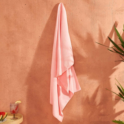 10 x Plain Microfiber Quick Dry Bath Beach Towel DIY at B Q