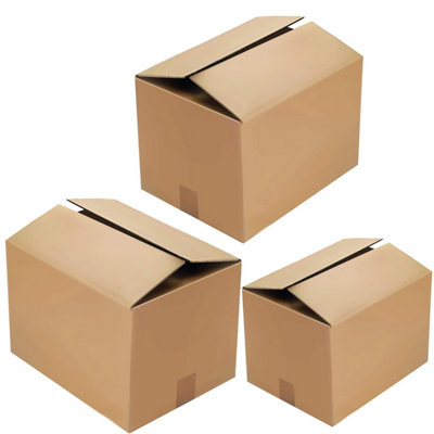 10 x Strong Double Wall Cardboard Packing Storage Shipping Boxes 14x14x14" - 3