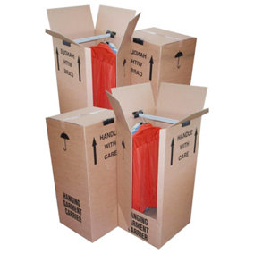 10 x Strong Double Wall Cardboard Removal Storage Cardboard Boxes