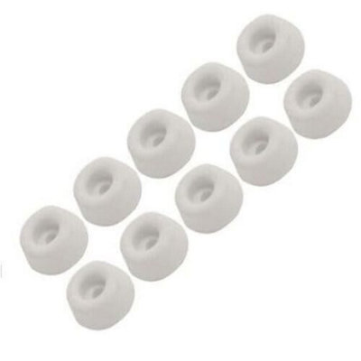 10 x White Rubber Toilet Seat 19mm Buffer Pads