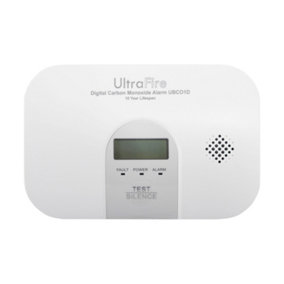 10 Year Life Digital Carbon Monoxide Alarm - UltraFire UBCO1D