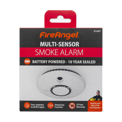 10 Year Thermally Enhanced Optical Smoke Alarm (Thermoptek) - FireAngel ST-622 - 3