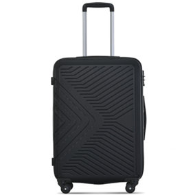 100% ABS Luggage, Lightweight and Durable, Secure TSA Lock, with internal storage pocket, 20 inch (Black)