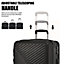 100% ABS Luggage, Lightweight and Durable, Secure TSA Lock, with internal storage pocket, 20 inch (Black)