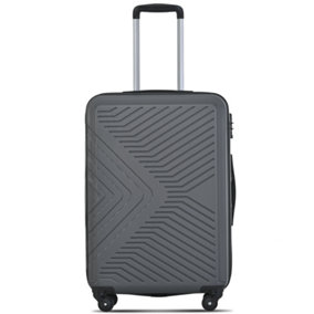 100% ABS Luggage, Lightweight and Durable, Secure TSA Lock, with internal storage pocket, 20 inch (Gray)