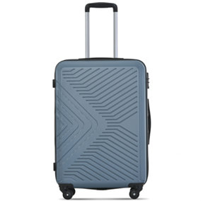 100% ABS Luggage, Lightweight and Durable, Secure TSA Lock, with internal storage pocket, 20 inch (Haze Blue)