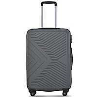 100% ABS Luggage, Lightweight and Durable, Secure TSA Lock, with internal storage pocket, 24 inch (Gray)