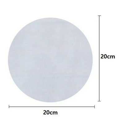 100 Air Fryer Liner Sheets Round Greaseproof Parchment Paper Disposable 20cm - 4
