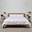 100% Bamboo Bedding Complete Bedding Set Pure White UK Double