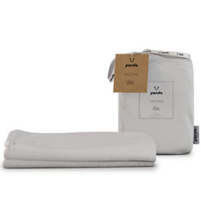 100% Bamboo Bedding Fitted Sheet (2-Pack) Pure White Cotbed