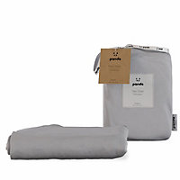 100% Bamboo Bedding Fitted Sheet Quiet Grey UK King