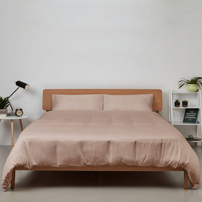100% Bamboo Bedding Fitted Sheet Vintage Pink UK King