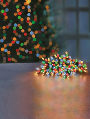 100 Battery Operated LED Timelights Multi-coloured Multi-action