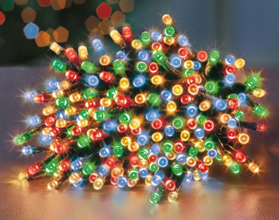 100 Battery Operated LED Timelights Multi-coloured Multi-action - 3