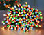 100 Battery Operated LED Timelights Multi-coloured Multi-action