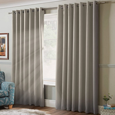 100% Blackout Ring Top Curtains 90