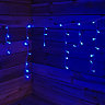 100 Blue Icicle Connectable LED Seasonal Lights with 60w Transformer