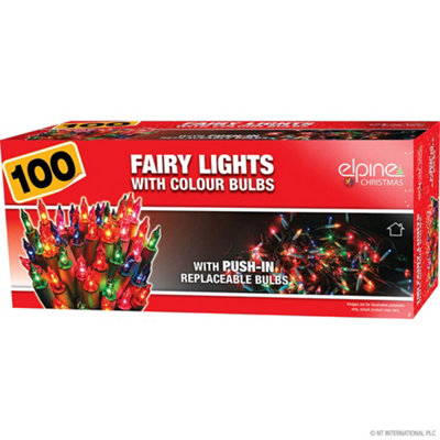 100 Bulb Multicolour Christmas Fairy Light Decoration Indoor Outdoor ...