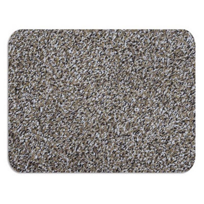 100% Cotton Dirt Stopper Anti Slip Door Mat 75x50cm - Amber