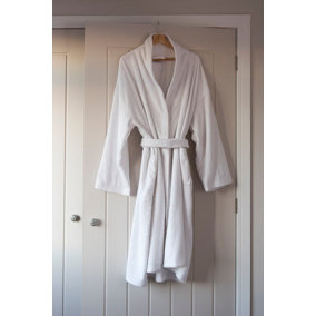 100% Cotton Terry Towelling Bathrobe Dressing Gown Hotel Quality