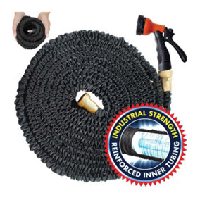 100 Ft Expandable Flexible Hosepipe Garden Hose Pipe Magic Snake with Gun ( Free Delivery )