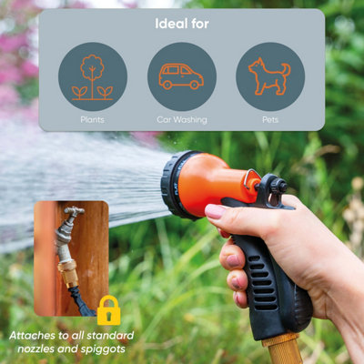 100 Ft Expandable Flexible Hosepipe Garden Hose Pipe Magic Snake with Gun ( Free Delivery ) - 6