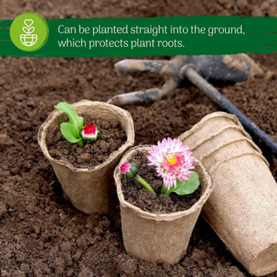 100 Pots De Semis Biodégradables En Fibre + étiquettes - Jardinage écologique Facile - 6