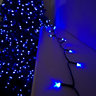 100 LED 10m Premier Christmas Indoor Outdoor Multi Function Battery Operated String Lights with Timer in Blue