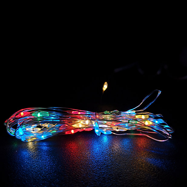 100 LED 5m Premier MicroBrights Indoor Outdoor Christmas Multi
