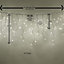 100 LED Multi-Coloured Outdoor Icicle battery String Lights 2.4m