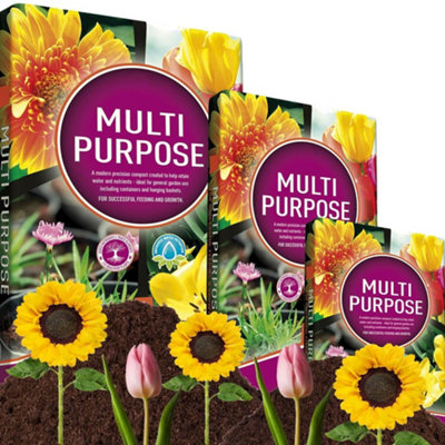 100 Litre (2 x 50L) Multi-Purpose Compost With Nutrient Enhanced Formula & Wetting Agent Ideal For Garden